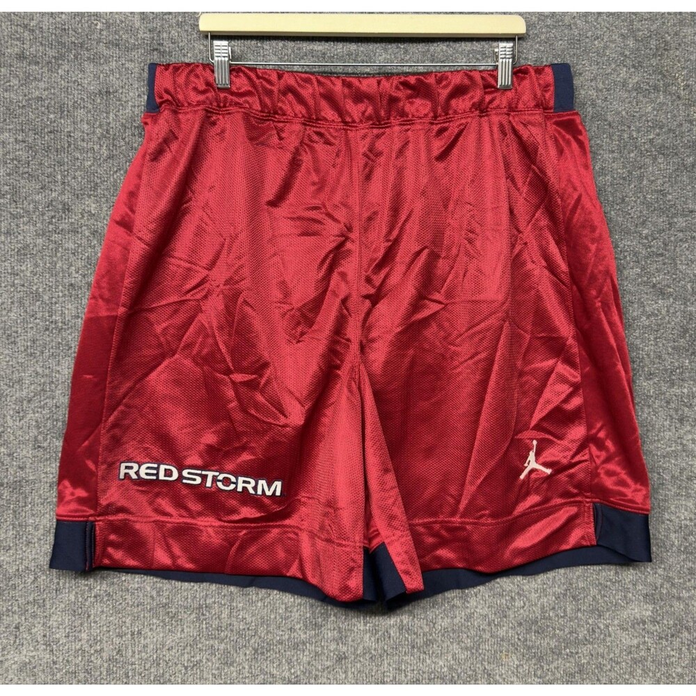 Vintage St John’s University Red Storm Nike Jordan Basketball Shorts Size 2XL